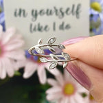 Bague de Feuille Créative
