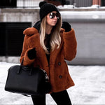 Ciaovie ™ Veste en Peluche pour Femmes en Polaire