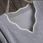 Ciaovie™ Pull Décontracté en Col de V