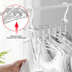 Ciaovie™ 6 en 1 Cintres en Plastique Pliables avec Crochets