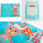 Ciaovie™ Peinture de Diamant Strass Carte de Voeux de Noël (8 CARTES)