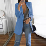 Revers Slim Fit Cardigan Blazer élégant