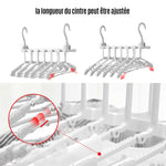 Ciaovie™ 6 en 1 Cintres en Plastique Pliables avec Crochets