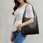 Sac à bandoulière simple de couleur unie