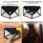 Lampe Solaire Extérieur Étanche 100 LED