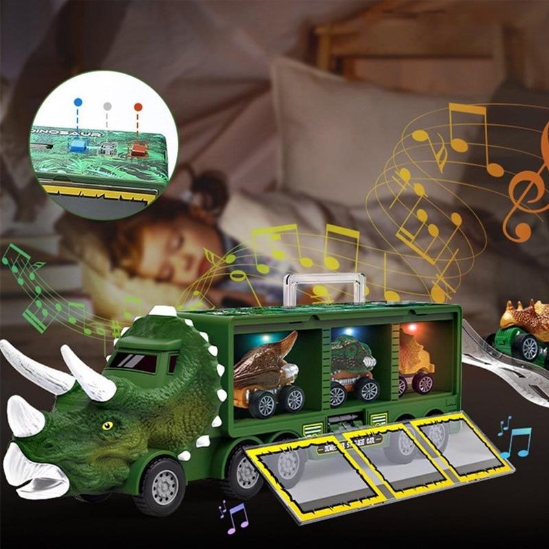 Voiture Jouet De Transport De Dinosaures Avec Sa Propre Musique Et Ses Propres Lumières