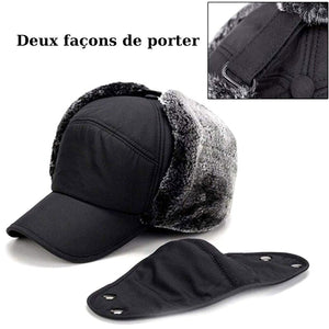 Chapeau Unisexe Coupe-Vent & Chaud & Protection Des Oreilles & Du Visage