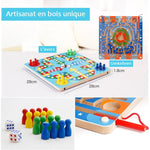 Échecs Volants + Jouet Labyrinthe Magnetique (2-en-1)