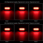 Feu Arrière d'alarme Sonore et Lumineux Intelligent pour Vélo