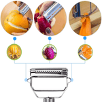 Éplucheur Râpe Multifonction en Acier Inoxydable pour Fruits et Légumes