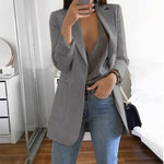 Revers Slim Fit Cardigan Blazer élégant