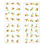 Magnétique Tangram Jeu Puzzle Coloré en Bois