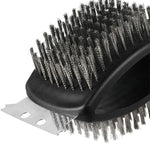 Brosse en Acier Inoxydable pour Barbecue avec Grattoir