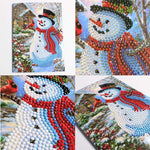 Ciaovie™ Peinture de Diamant Strass Carte de Voeux de Noël (8 CARTES)