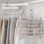 Ciaovie™ 6 en 1 Cintres en Plastique Pliables avec Crochets