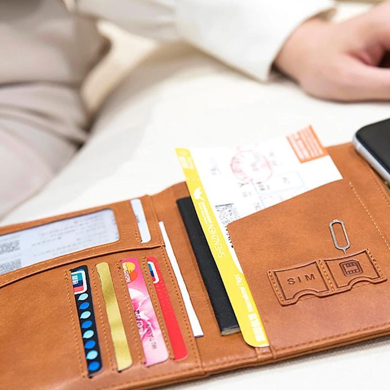 Portefeuille de Passeport avec Blocage RFID