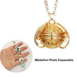 Ciaovie™ Médaillon Collier Extensible pour Photo - 2 Pièces