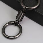 Porte-clés double anneau à ressort nordique rétro