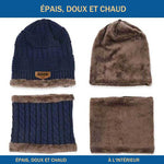 Ciaovie™ Ensemble Hiver Bonnet avec Écharpe en Tricot
