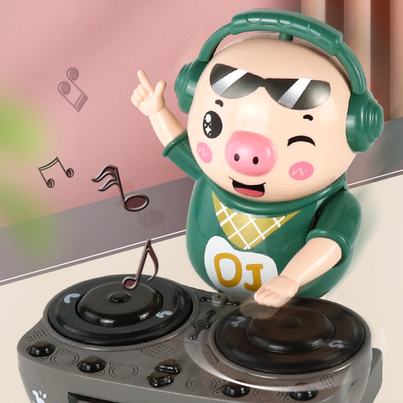 Jouet cochon DJ à balancer