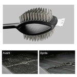Brosse en Acier Inoxydable pour Barbecue avec Grattoir