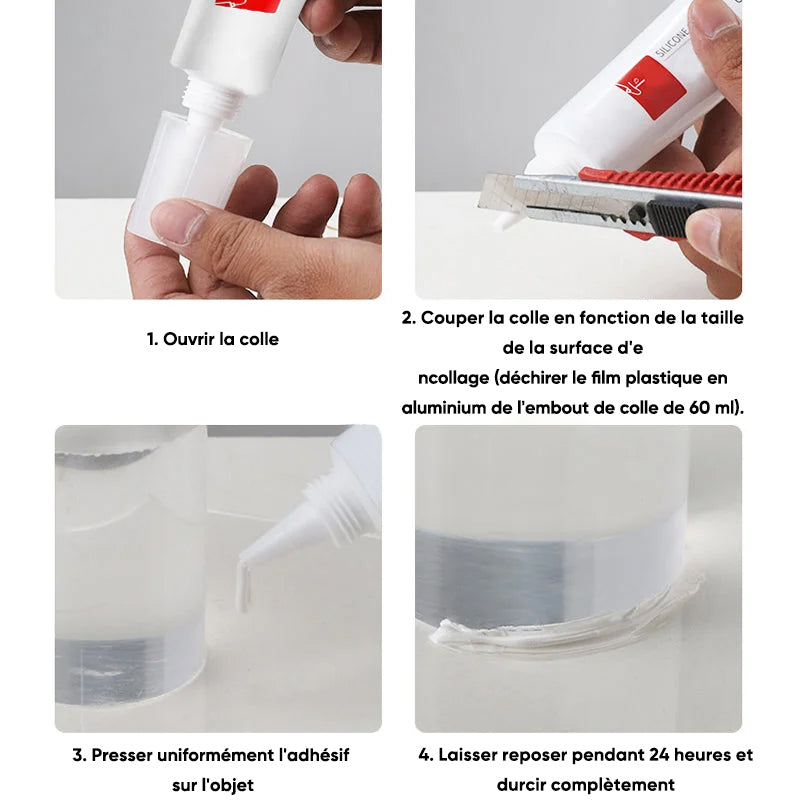 Colle spéciale pour le colmatage de fuites sous l'eau