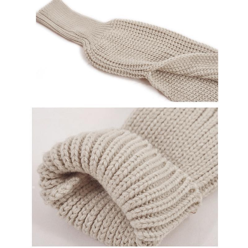Écharpe tricotée au crochet avec manches