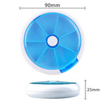 Ciaovie™ Pilulier Rond Portable Hebdomadaire