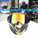 Ciaovie™ Lunettes de Motocross avec Masque Détachable