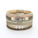 Ciaovie™ Arbre de Vie Bracelet Cuir Tressé Perlés Vintage