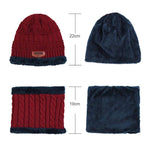 Ciaovie™ Ensemble Hiver Bonnet avec Écharpe en Tricot