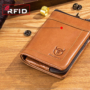 Portefeuille Multi-Emplacements Anti-RFID Avec Poche à Monnaie