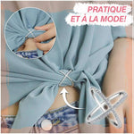 Ciaovie™ Anneau de Boucle D'écharpe Strass Incrusté
