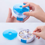 Ciaovie™ Pilulier Rond Portable Hebdomadaire