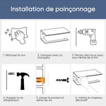Support de Séchage à Anneau Pliant en Alliage d'Aluminium