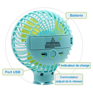 Mini Ventilateur Portatif Déformable