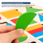 Jeu de Tri en Bois avec Formes Géométriques