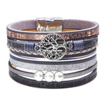 Ciaovie™ Arbre de Vie Bracelet Cuir Tressé Perlés Vintage