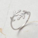 Bague de Feuille Créative