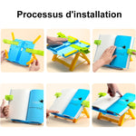 Ciaovie™ Pupitre de Lecture Support pour Livre Pliable Multi Réglable