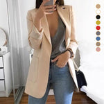 Revers Slim Fit Cardigan Blazer élégant