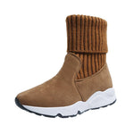 Ciaovie™ Bottes en Tricot à Plateforme pour Femme