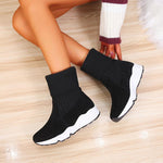 Ciaovie™ Bottes en Tricot à Plateforme pour Femme