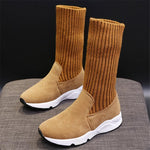 Ciaovie™ Bottes en Tricot à Plateforme pour Femme