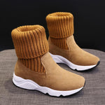 Ciaovie™ Bottes en Tricot à Plateforme pour Femme